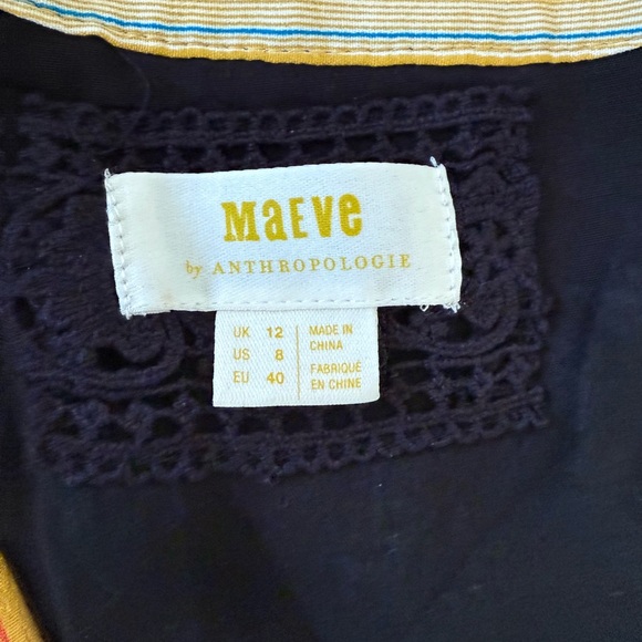 Anthropologie Maeve Botanica Faux Wrap Midi Dress Size 8 - Picture 3 of 11